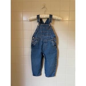 Vintage Toddler Gymboree Denim Overalls Size Small (approx. 2T)